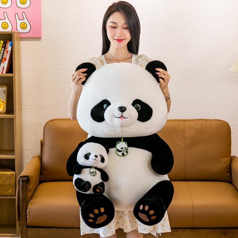 Panda Beibei doll throw pillow giant panda large doll plush toy cushion grab machine doll