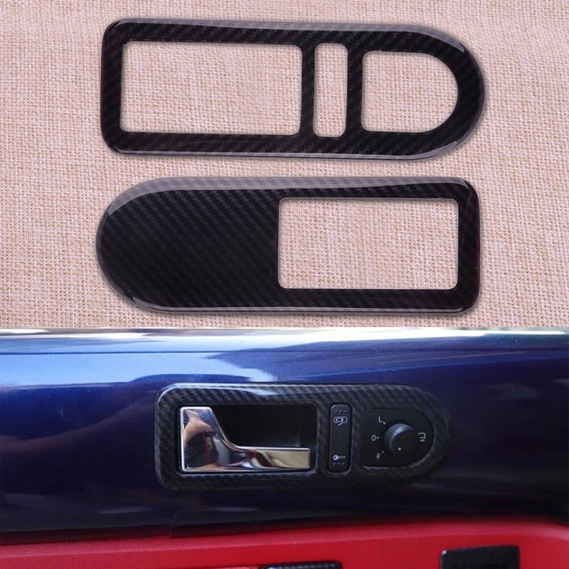 2Pcs Car Inner Door Handle Cover Trim Frame Sticker Fit For VW Beetle 2010 2009 2008 2007 2006 2005 2004 2003