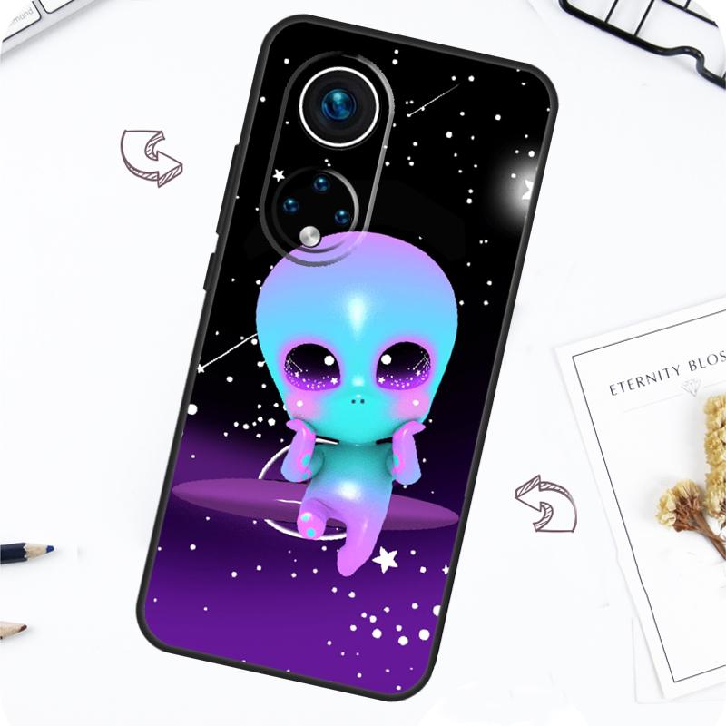 Aesthetics Cute Cartoon Alien Case For Honor Magic 7 Lite 5 6 Pro Honor 200 50 70 90 Lite X8b X9a X8a X8 X9 X9c X9b Cover