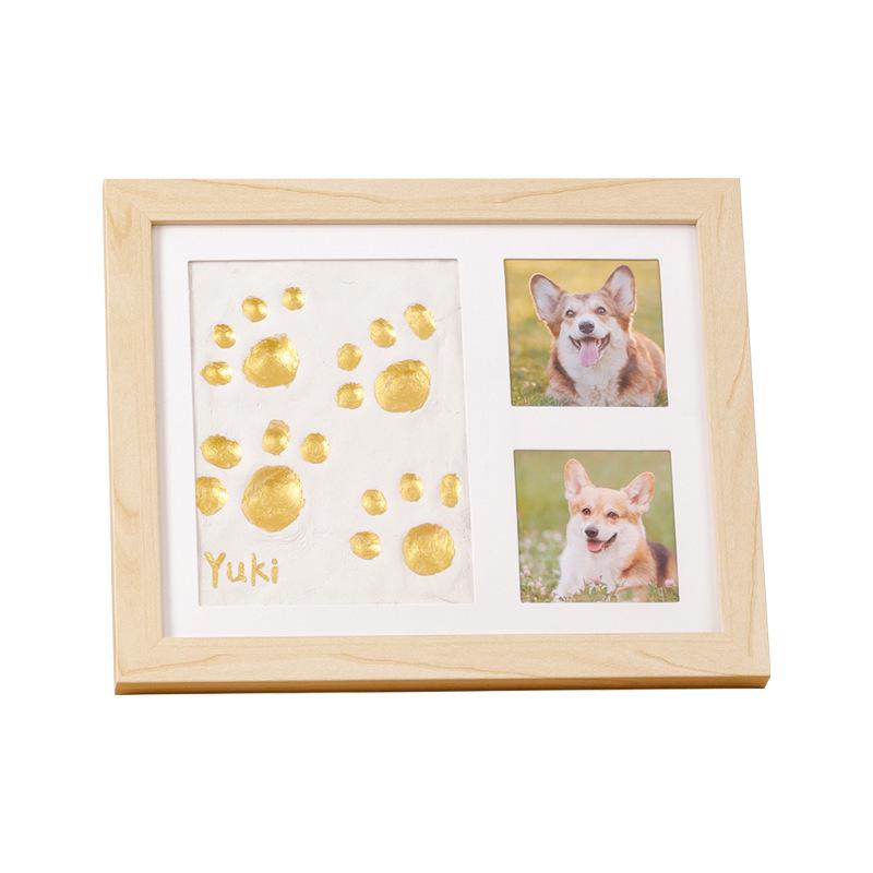 DIY Pet Paw Print & Baby Footprint Photo Frame Gift Set