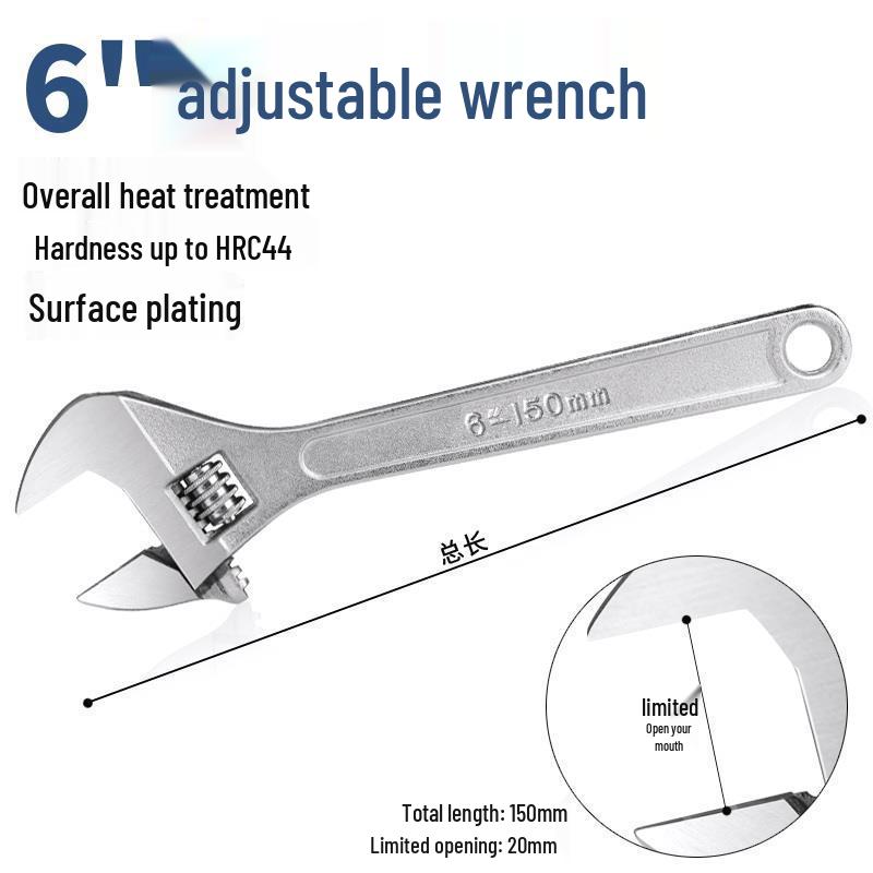 

Industrial Grade Adjustable Open-End Wrench & Pipe Pliers for Plumbing Repairs