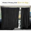 4pcs Car Privacy Curtain Set Window Shade for Travel Nap Night Camping - Detachable Simple Curtain for Vehicle Windows