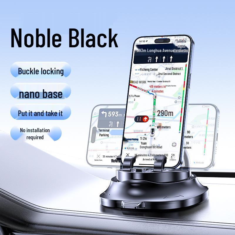 Car Phone Holder & Temporary Parking Number Plate - Rotatable, Non-Slip, Multi-Functional Console Mount