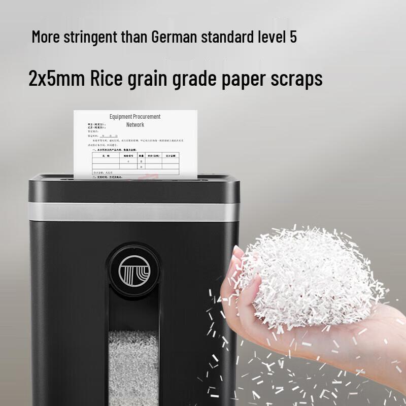 GEPAD Level 5 High-Security Commercial Paper Shredder CN plug (adapter included)