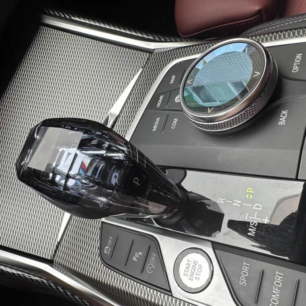 Car Accessories Parts Crystal Shift Knob Kit Drive Multimedia Controller Button Cover for Bmw 8 Series G14 G15 G16 2019-2024