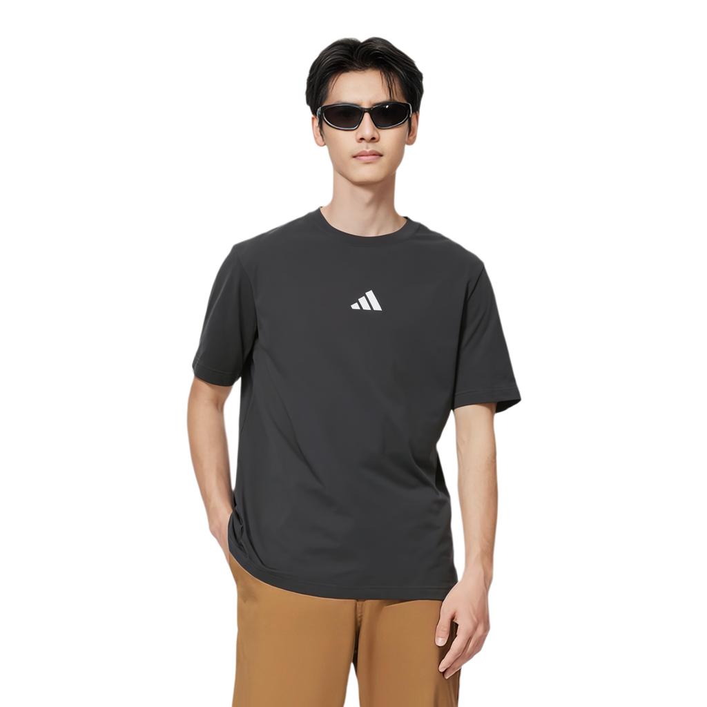 Adidas Essentials Sportswear Logo Crew Neck Short Sleeve T-Shirt Men tops Black JE9024