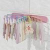 Wall Mount Rotary Drying Rack 24 Clips Sock Storage Rack Folding Clothes Rack  Bathroom Use