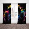 2Pcs- Cyberpunk Gamer Printed Curtains, Pole Bag Curtains 42*84, Bedroom And Living Room, Home Decoration, Room Decoration