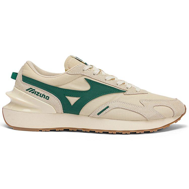 Mizuno LG 70s Retro Thick Sole Mesh Shock Absorption Non-Slip Breathable Low-Top Casual Running Shoes Unisex Sneakers Light-Green D1GH213008