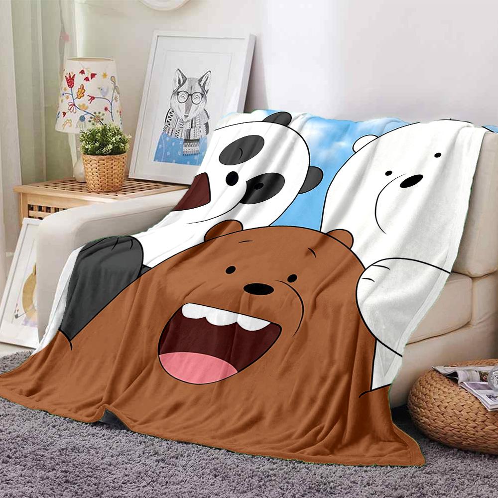 Friends Winter Adventure Flannel Blanket Super Soft Warm Cozy Blanket For Sofa Bed Office Travel Allseason Home Decor Gift