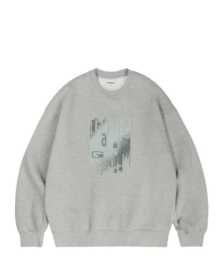 GAINSBORO Digital Logo Sweatshirt_Melange Grey