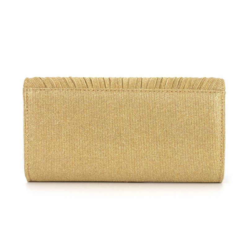 Women's Evening Pleated Ruched Clutch Handbag