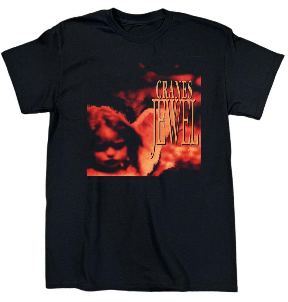 

New Cranes Band Jewel Music Album Heavy Cotton Black S-5XL Shirt EN645 Unisex T-Shirt Graphic Tee XXXXL