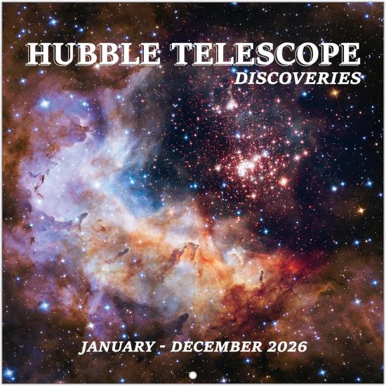 2026 Calendar, 2026 Wall Calendar, Hubble Telescope Wall Calendar 2026. Jan. 2026 - Dec. 2026, 12  x 24  (Open), 12-Month Space Calendar, Large