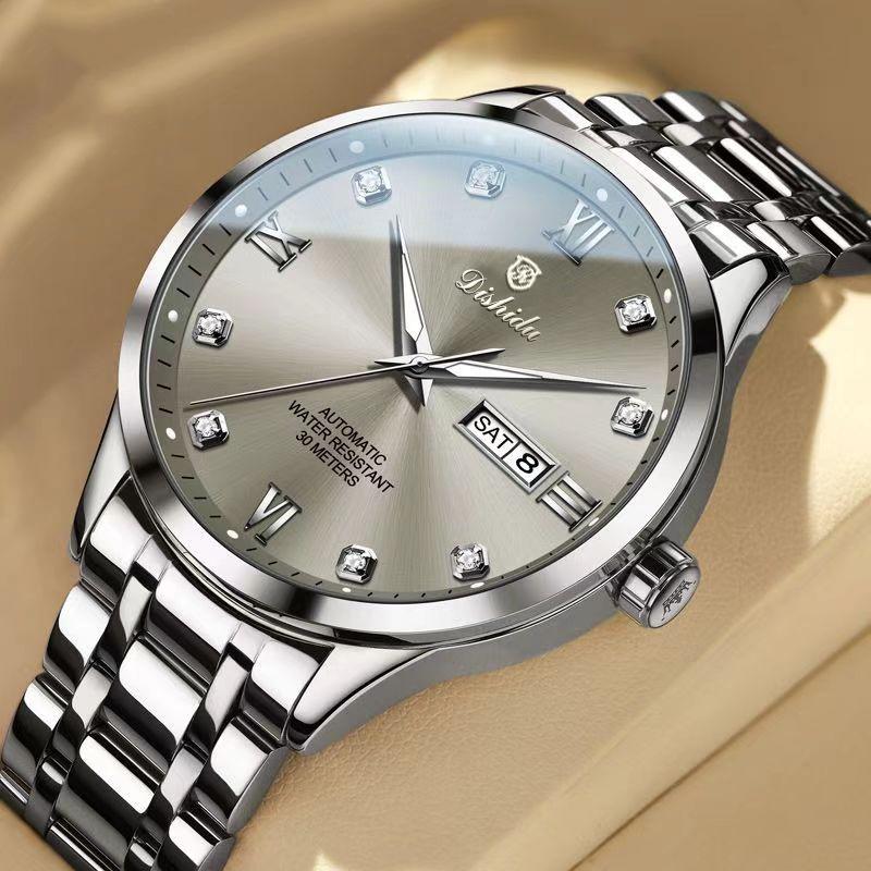 

Часы Двойной Календарь Неавтоматические Механические Часы Бизнес Тренд Мужские Часы Мужские Часы