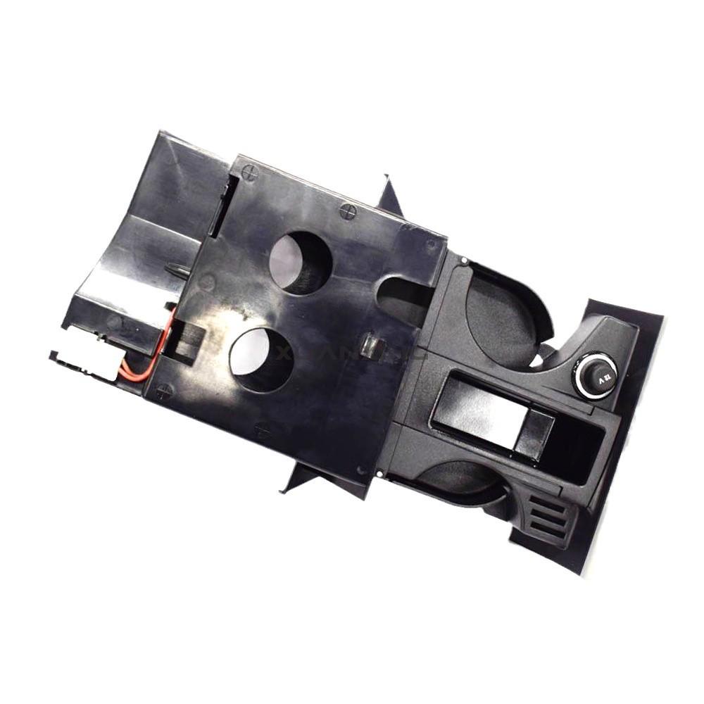 Volkswagen T5 Right-Hand Drive Center Console Cup Holder, Gray & Black (Model: 7H285860130T/71N)