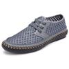 New Summer Breathable Mesh Men Casual Shoes For Comfortable Handmade Men Loafers Lace-Up Loafers Male Shoes Big Size 46 47 48