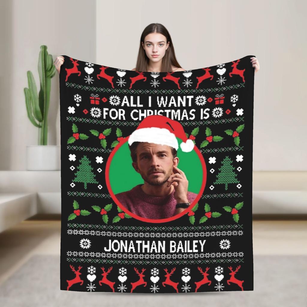 Jonathan Bailey Retro Plush Blanket Boy Girl Flannel Throw Blanket For Living Room Warm Design Quality Bedspread Birthday Gift