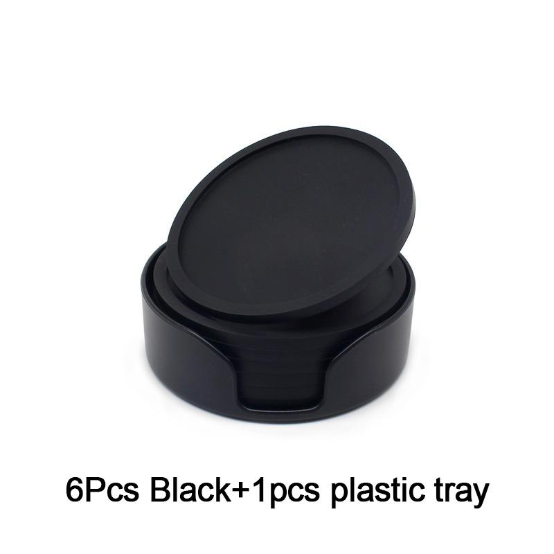 6Pcs 10cm Silicone Coaster Cup Coasters Set Coasters for Drinks Coasters for Desserts Bottom for Drinking Cup