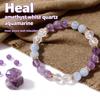 Festive Gifts Amethyst Aquamarine Clear Crystal Beaded Bracelet Natural Spiritual Fashion Jewelry For Women Daily Wear Gift Ideal For Clarity