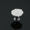 KAK Chrysanthemum Ceramic Handles Drawer Knobs Cupboard Door Handles for Kids Room Cabinet Handles with screws Furniture Handles