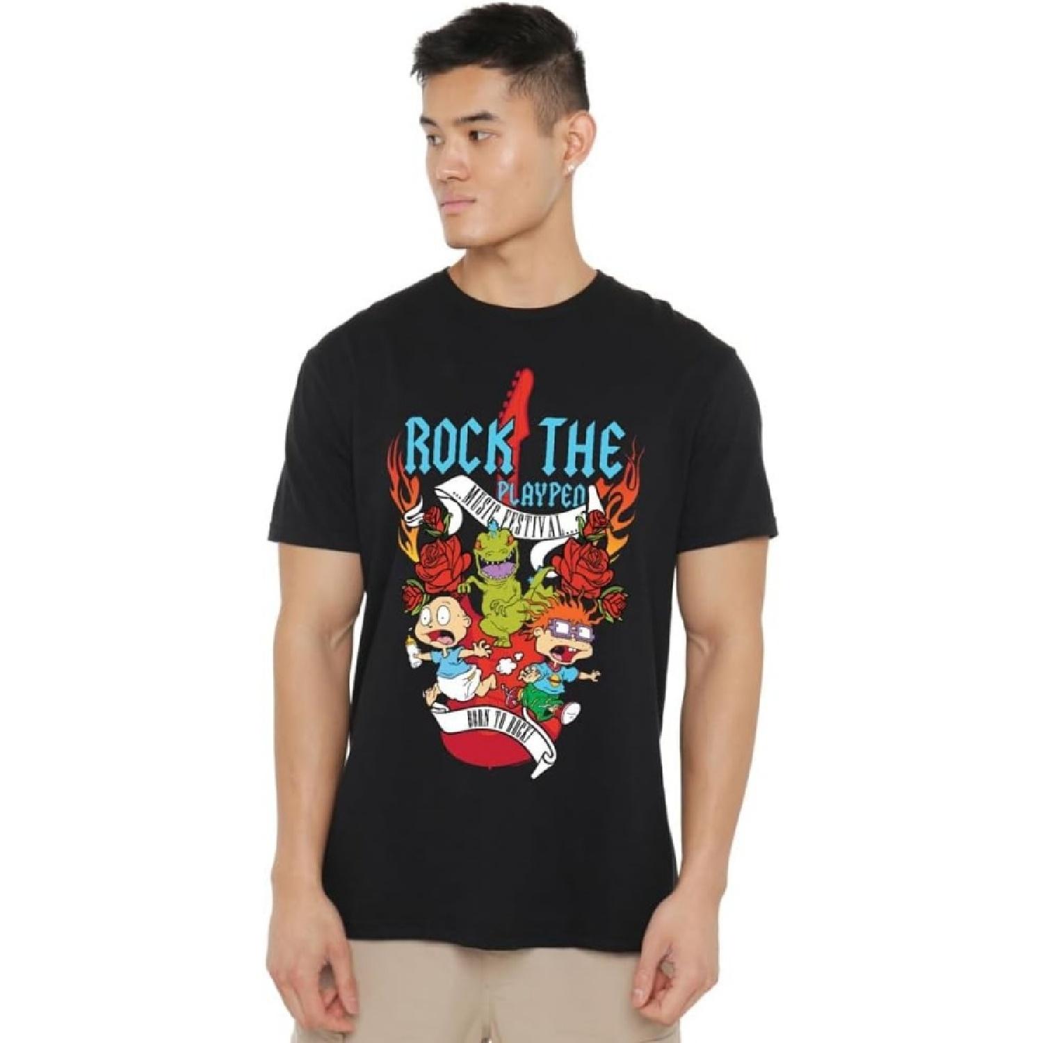 Rugrats Rock The Playpen Музыкальный Фестиваль Унисекс Футболка S