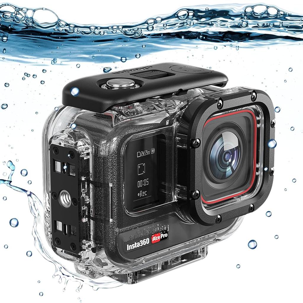 Waterproof Housing for Insta360 Ace Pro 2/Ace Pro Diving Case Protector Lightweight Design for 60M Underwater Protection