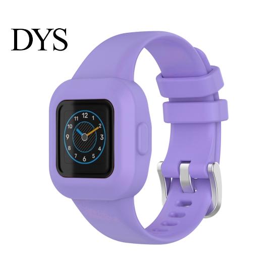 Silicone Watch Band One-piece Soft Wrist Bracelet Replacement Strap Watchband for Garmin Fit JR3/Vivofit Jr.3