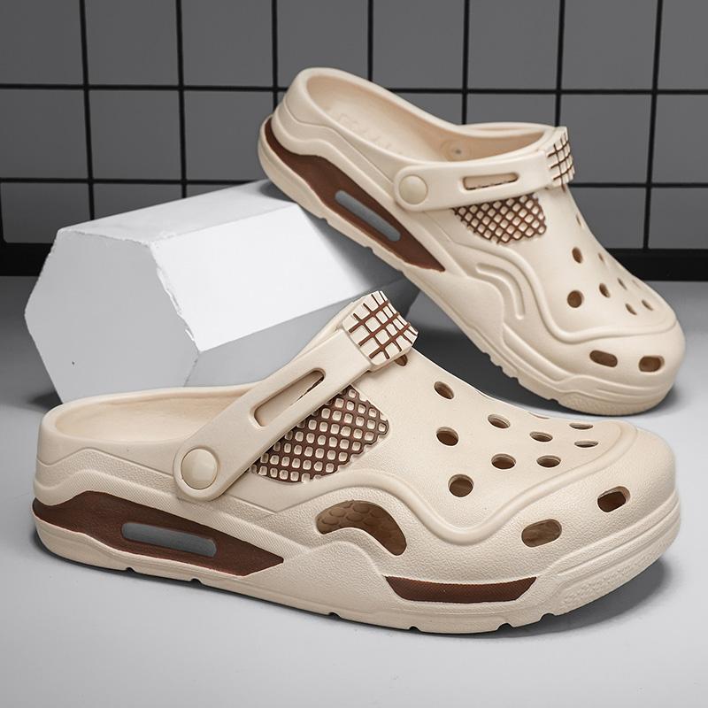 Men's Casual Fashionable Non Slip Portable Sports Sandals for Summer 2024 with A Beach Poop Sensation and Toe Slippers for Men