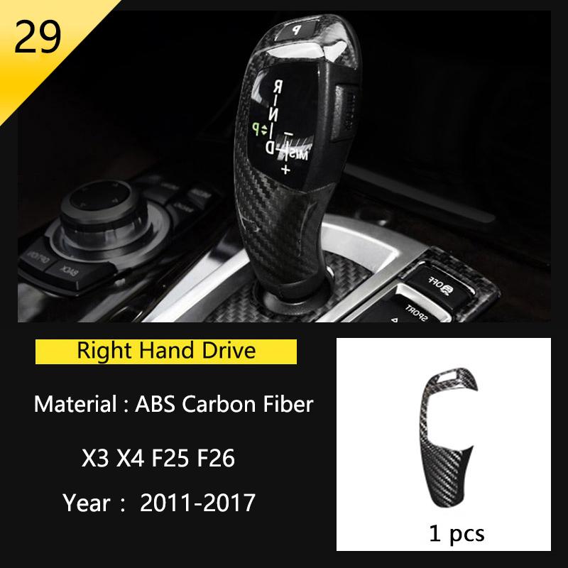 BBJS7 Accessories for BMW X3 X4 F25 F26 Car Inner Gearshift Air Conditioning CD Panel Door Armrest Cover Trim Decorative Car Stickers