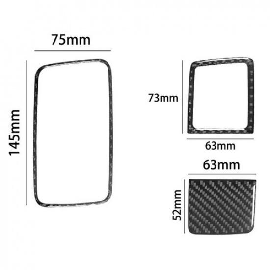 Carbon Fiber Interior Storage Accent Cover Trim Fit For RAM 1500 2013-2018