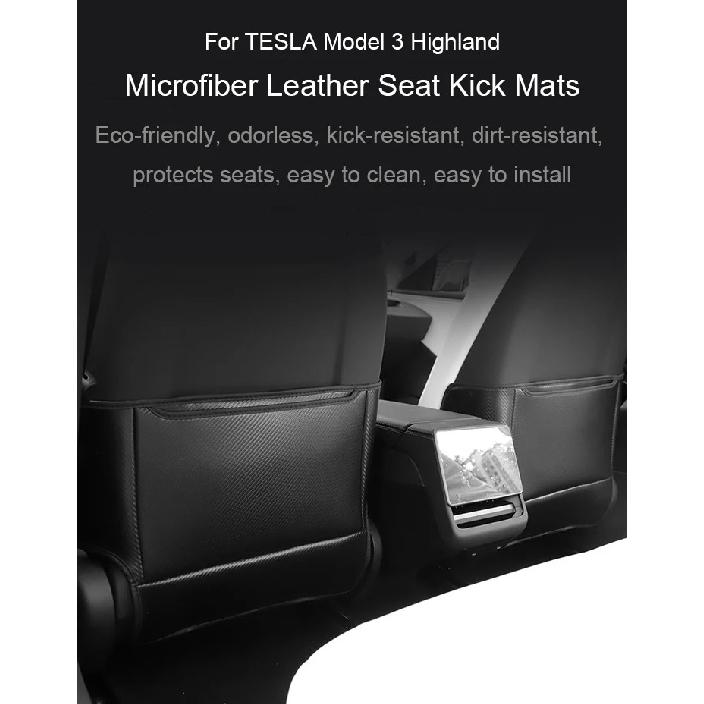 For Tesla Model Y Juniper Seat Anti-kick Pad Rear Safety Seat Anti-Wear Pad Model 3 Highland Rear Seat Car Backrest Protection