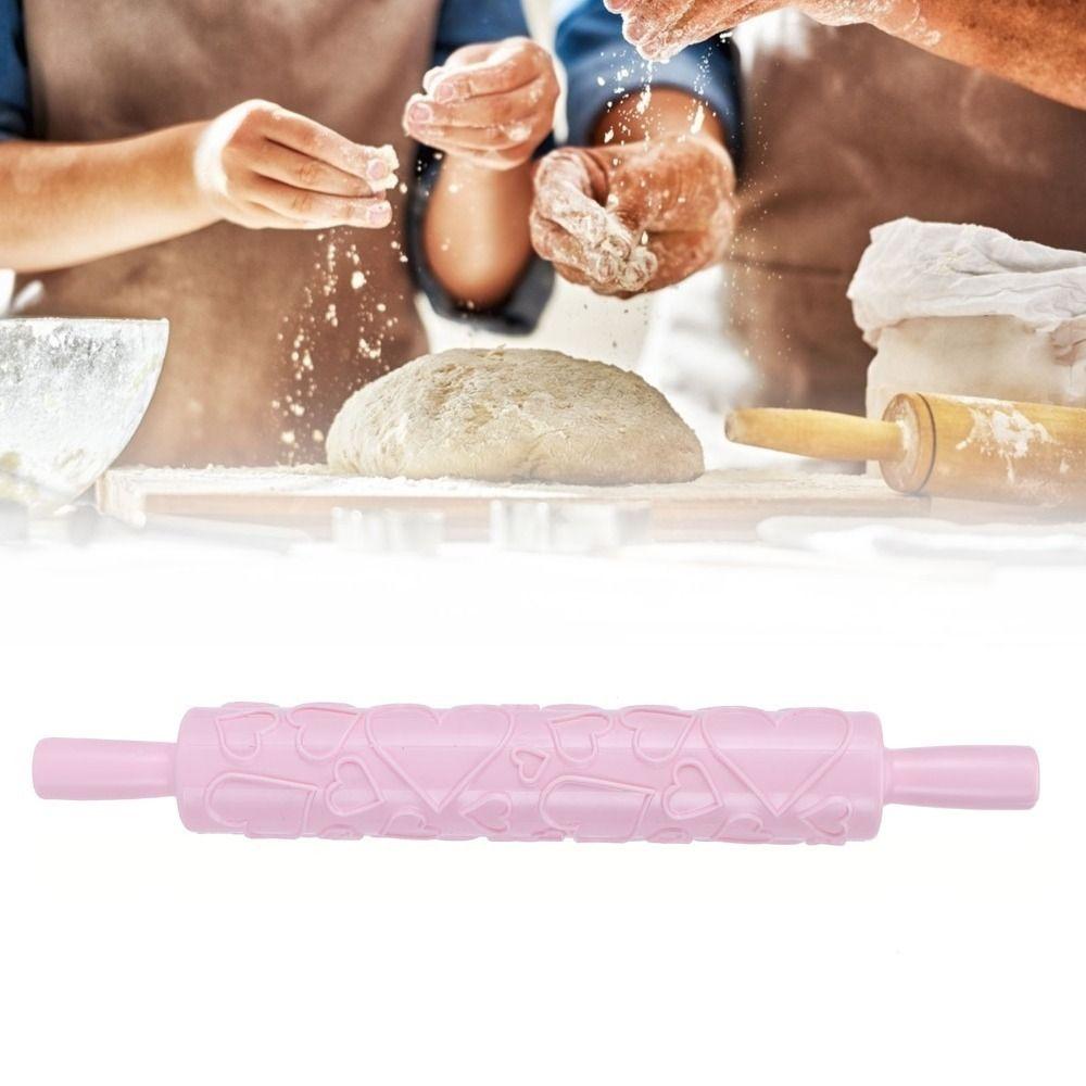 Heart, Butterfly Honeycomb Fondant Rolling Pin PP Cake Rolling Pin  Cookies Biscuits Pastry