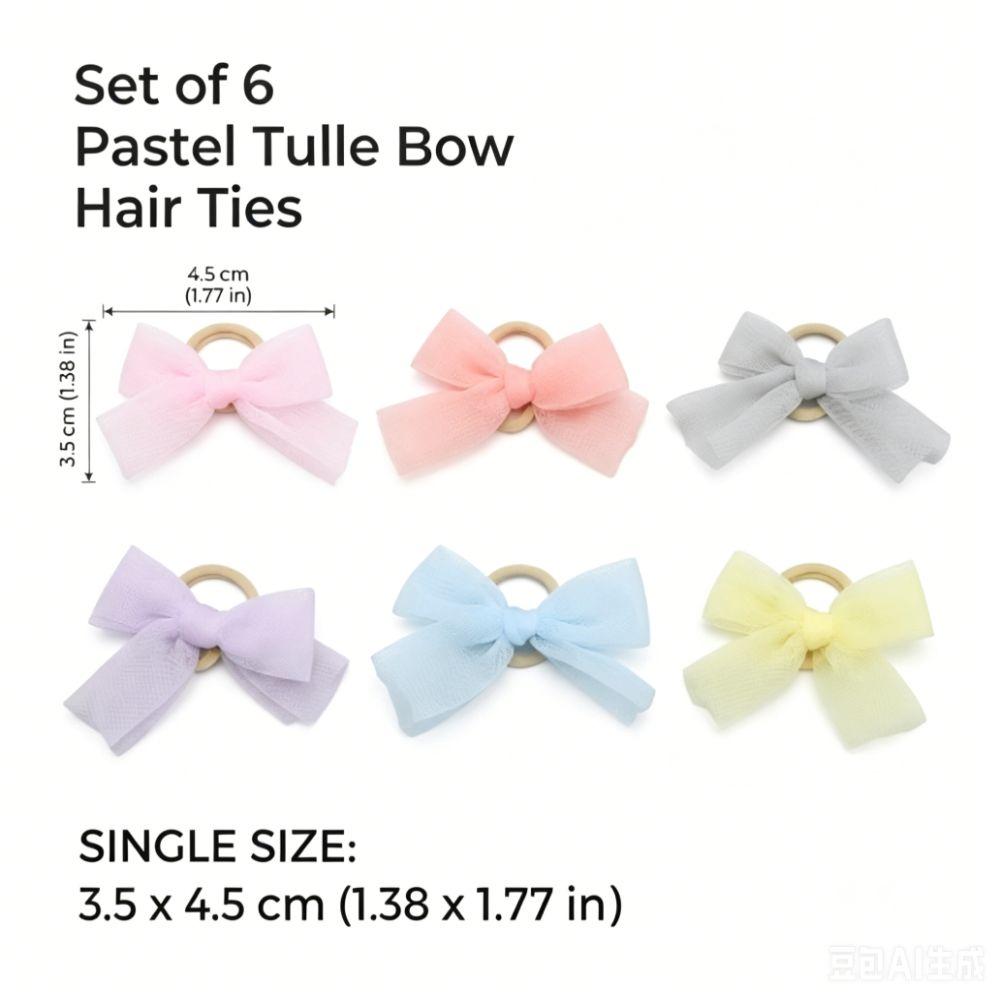 36PCS Sheer Fabric Pet Hair Bow Handmade Pet Hair Clip Sheer Bow Knot Daily Dressing