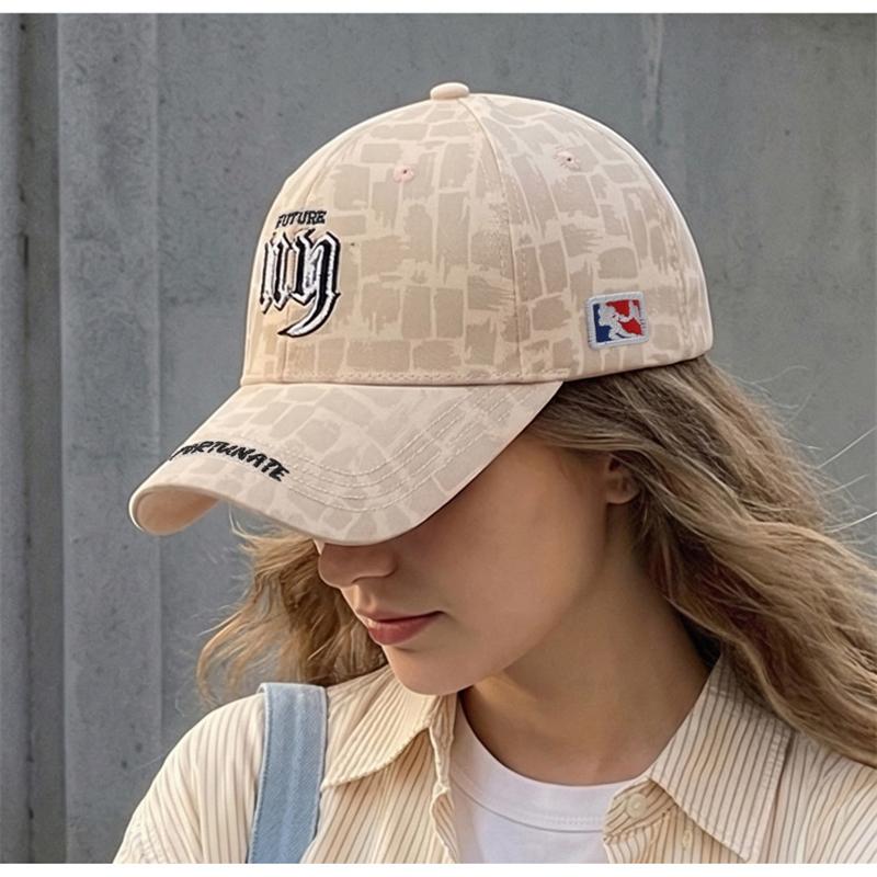 Letter Embroidery Baseball Cap for Unisex Sunshade Cap Outdoor Cap