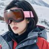 New Fashionable Ski Goggles for Men & Women Double Layers Anti-Fog UV400 Protection Full Face Helmet Style Adjustable Strap