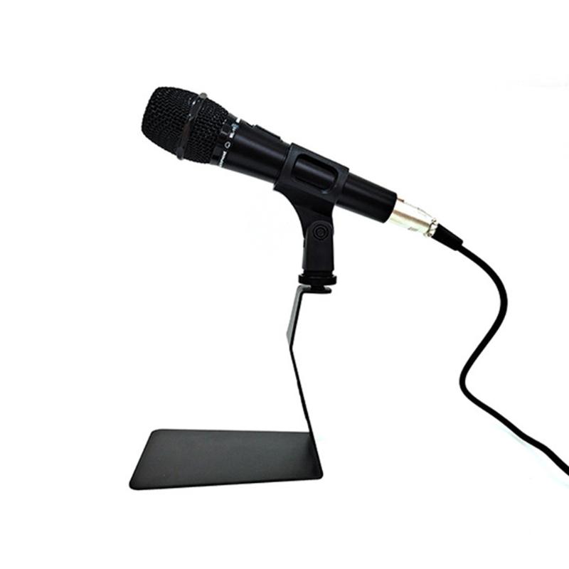Microphone Shock Mount Mic Holder-Anti Vibration L Shaped Handle Holder Shockmount for Many Condenser Mics