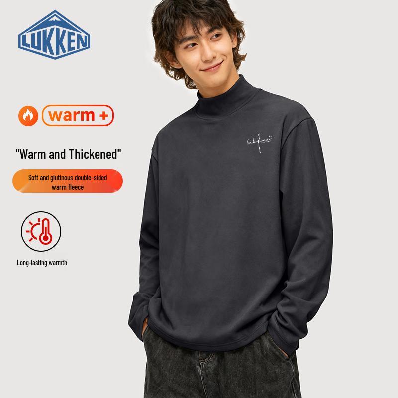 LUKKEN Men s Fleece Turtleneck Base Layer T-Shirt M