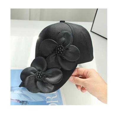 Ins Fashion Original Design Soft Cotton Big Flower Daily Travel Lady Shade Baseball Hat Women Leisure Visors Cap