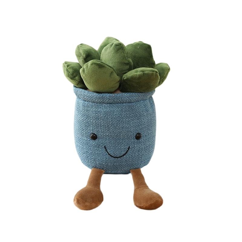 Smiling Flowerpot Flower Pot Plush Toy Stuffed Tulip Hareball Succulent Plant Mushroom Plushie Decor Gift