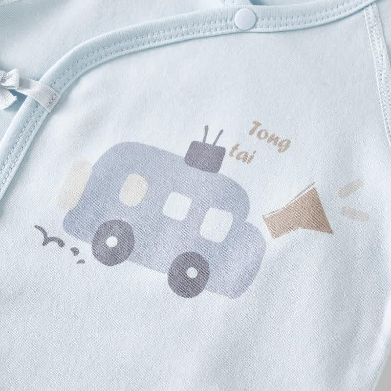 TONGTAI Baby Pure Cotton Long-Sleeve Kimono Top