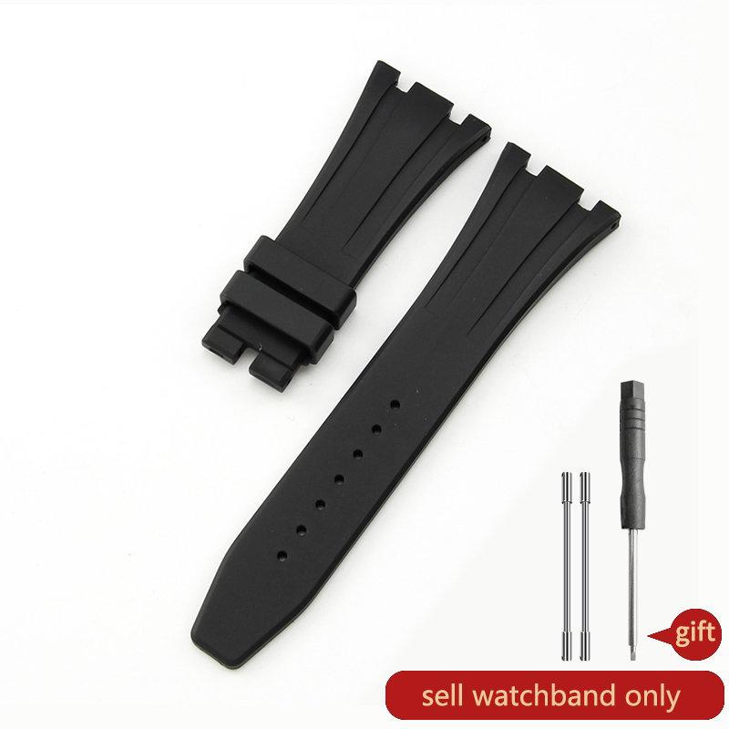 Silicone Watch Strap for AP Aibi 15400 Royal Oak Series Waterproof Sweat-Proof Rubber Watch Band Men's Accessories 26mm27mm28mm