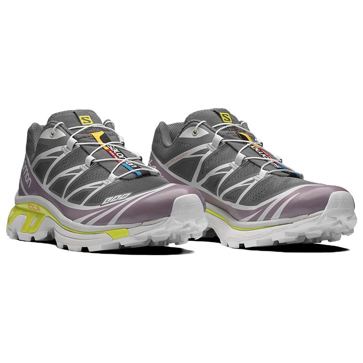 SALOMON XT-6 Comfortable Sports Fabric Durable Low-Top Running Shoes Unisex Sneakers Gray 416199