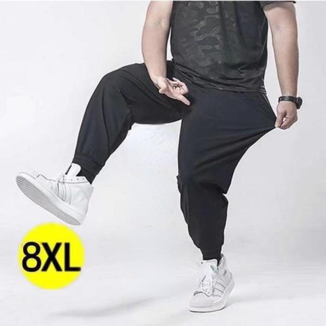 

Весенне-летние мужские повседневные спортивные штаны больших размеров на шнурке, модные повседневные брюки на шнурке 8XL