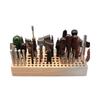 Handmade Pine Wood Leathercraft Tool Rack - 46 or 98 Holes for Punches, Awls, and More