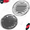 Grille de ventilation - KOTARBAU - 130 mm - Acier inoxydable - Moustiquaire - Facile à installer
