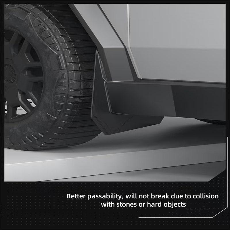 Voor Tesla Cybertruck Auto Bandenbeschermers Voorste Achterwielen Spatborden Spatlappen Geen boren vereist Auto modificatie accessoires