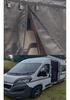 Hot Sale 180x133 RV Zippered Mosquito Repellent Door Curtain with Breathable Teslin Mesh and Strong Adhesive