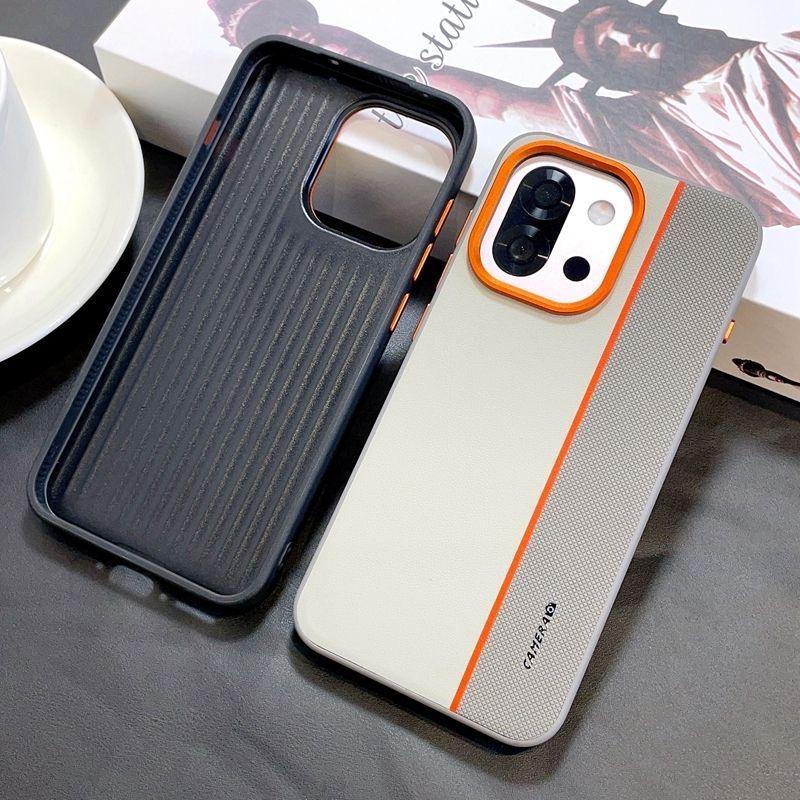 Simple Case For OnePlus 15 Case Luxury PU Silicone Leather Phone Back Cover For OnePlus15 5G One Plus 15 Protect Shell Bumper