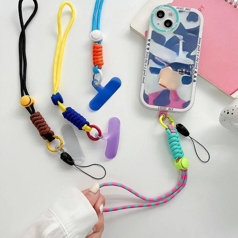 Mobile Phone Chain Ring Cord For Keys With Patch Wrist Strap Luxury Hanging Cell Phone Holder Keychain Phone Case Lanyard